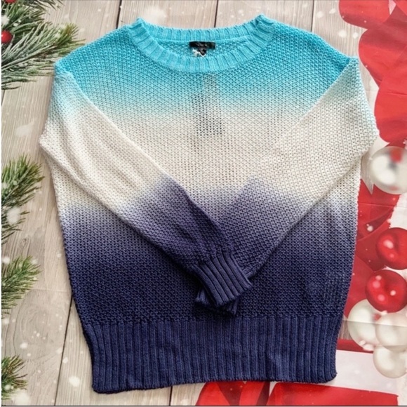 NWT J Crew Dip Dye Sweater Open Knit One of a Kind - Picture 11 of 11